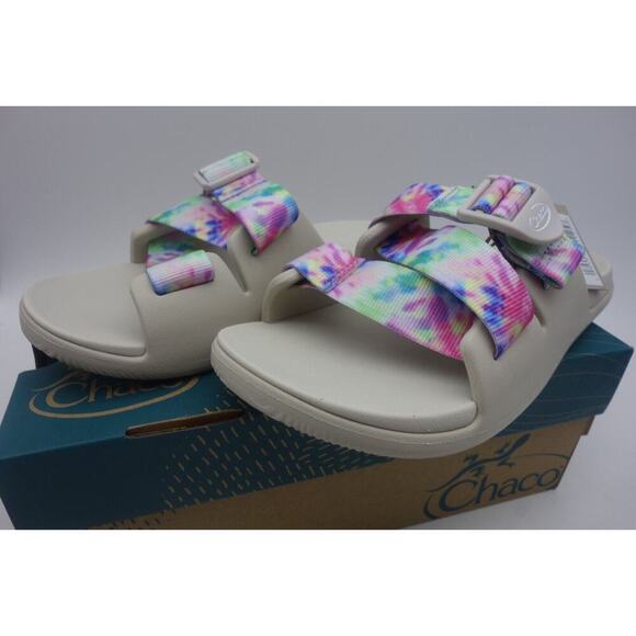 NEW Chaco Chillos Slide Light Tie Dye Comfort Slip On Sandal Slide Women's 9 - Picture 3 of 11